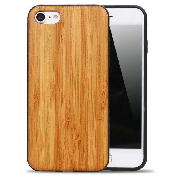 Wholesale iPhone 7 Wood Armor Hybrid Case (Design 2)